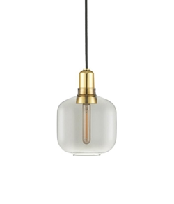 Amp Pendelleuchte, Messing - Klein, Smoke/Messing